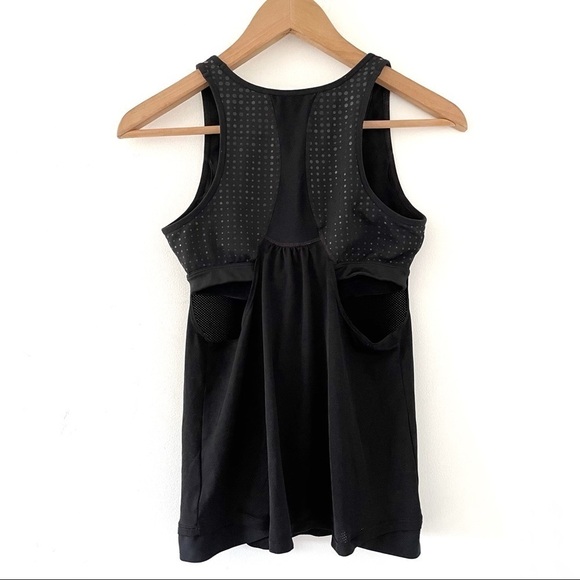Athleta Build In Bra Workout Black Tank Top XS - Picture 2 of 6